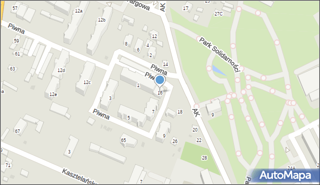 Radomsko, Armii Krajowej, 16, mapa Radomsko