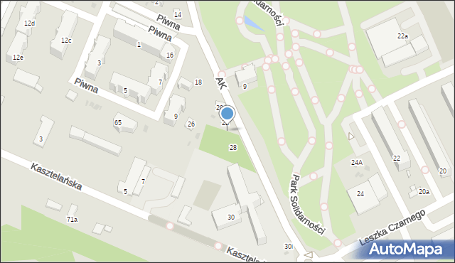 Radomsko, Armii Krajowej, 24, mapa Radomsko