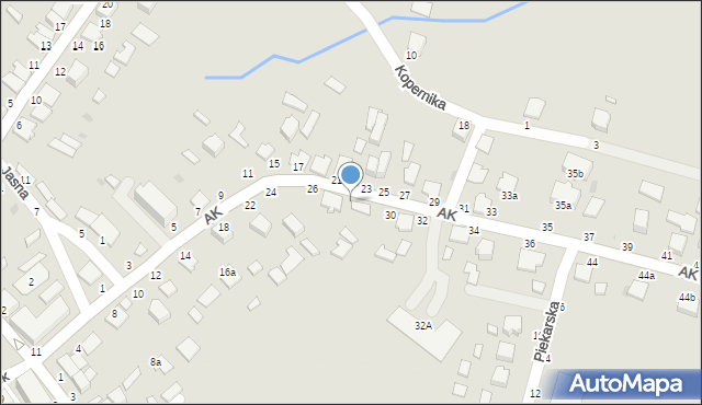 Radomyśl Wielki, Armii Krajowej, 28, mapa Radomyśl Wielki