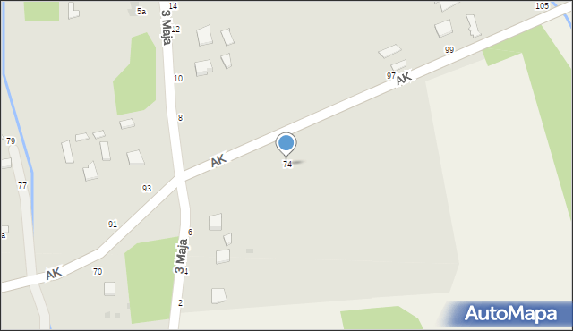 Radomyśl Wielki, Armii Krajowej, 74, mapa Radomyśl Wielki