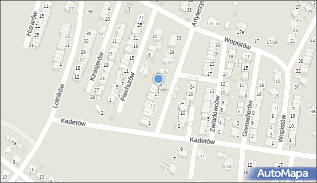 Radzionków, Artylerzystów, 19, mapa Radzionków