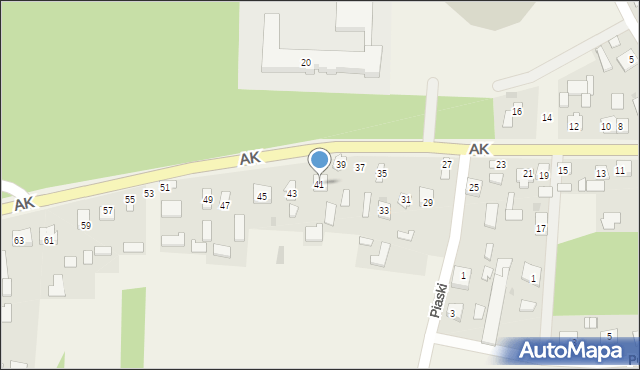 Raniżów, Armii Krajowej, 41, mapa Raniżów