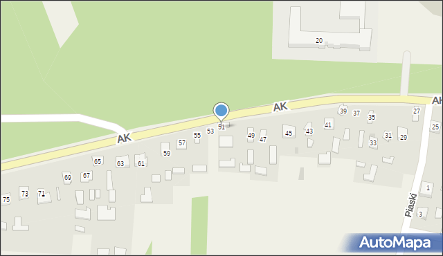 Raniżów, Armii Krajowej, 51, mapa Raniżów