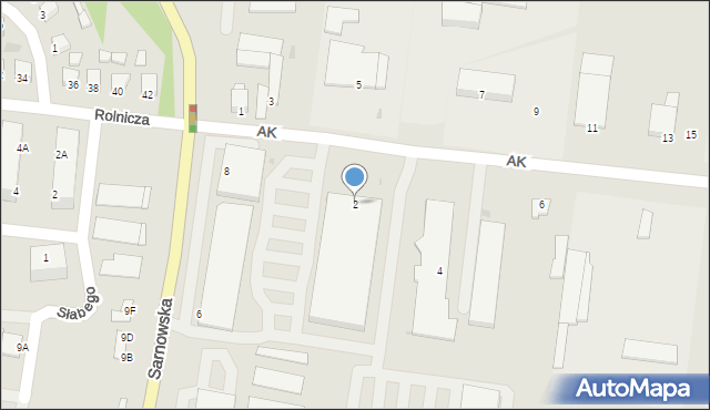 Rawicz, Armii Krajowej, 2, mapa Rawicz