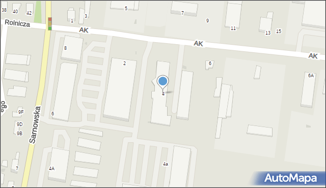 Rawicz, Armii Krajowej, 4, mapa Rawicz