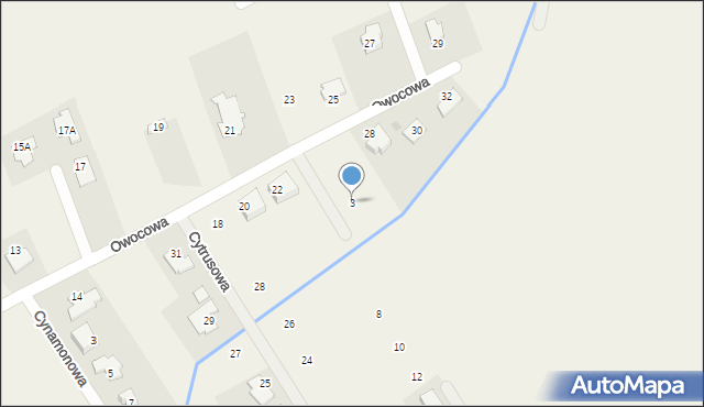 Rusiec, Arbuzowa, 3, mapa Rusiec