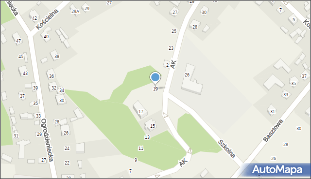 Ryczów, Armii Krajowej, 19, mapa Ryczów