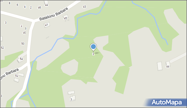 Ryglice, Armii Krajowej, 1, mapa Ryglice