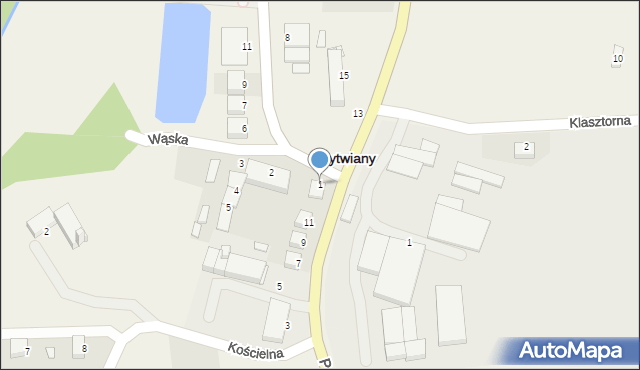 Rytwiany, Armii Krajowej, 1, mapa Rytwiany