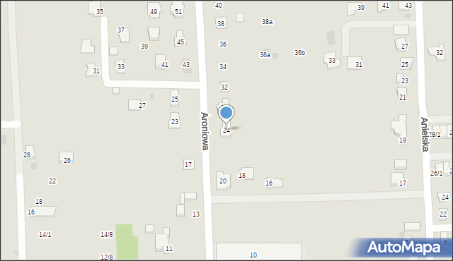 Rzeszów, Aroniowa, 24, mapa Rzeszów