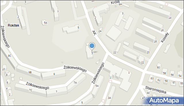Sandomierz, Armii Krajowej, 3, mapa Sandomierza