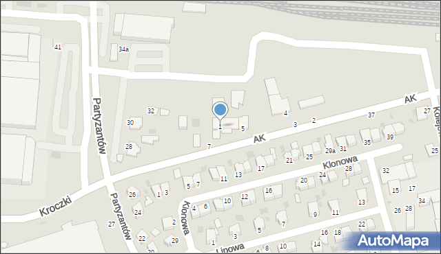 Sędziszów Małopolski, Armii Krajowej, 1, mapa Sędziszów Małopolski