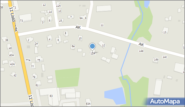 Siemiatycze, Armii Krajowej, 12A, mapa Siemiatycze