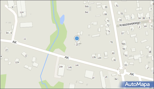 Siemiatycze, Armii Krajowej, 13, mapa Siemiatycze