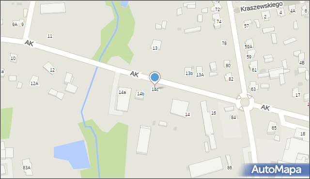 Siemiatycze, Armii Krajowej, 14c, mapa Siemiatycze