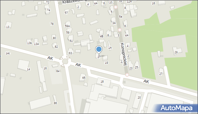 Siemiatycze, Armii Krajowej, 17, mapa Siemiatycze