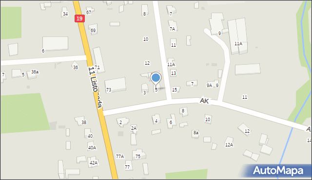 Siemiatycze, Armii Krajowej, 5, mapa Siemiatycze