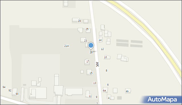 Skała, Armii Krajowej, 19, mapa Skała