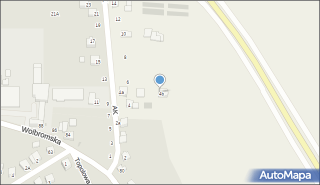 Skała, Armii Krajowej, 4b, mapa Skała