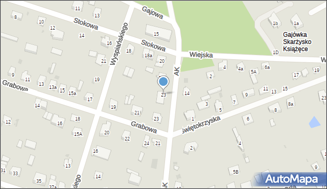 Skarżysko-Kamienna, Armii Krajowej, 23, mapa Skarżysko-Kamienna