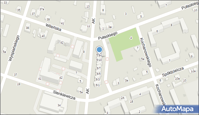 Skarżysko-Kamienna, Armii Krajowej, 6/11, mapa Skarżysko-Kamienna