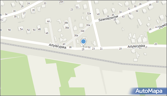 Skierniewice, Artyleryjska, 34, mapa Skierniewic