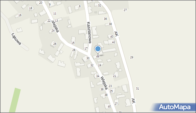 Skopanie, Armii Krajowej, 44, mapa Skopanie