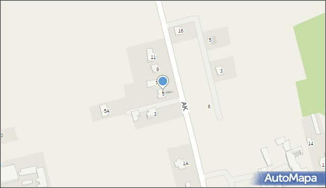 Skórzec, Armii Krajowej, 5, mapa Skórzec