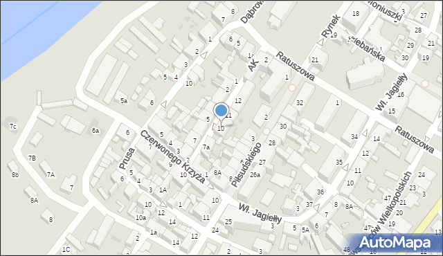 Skwierzyna, Armii Krajowej, 10, mapa Skwierzyna