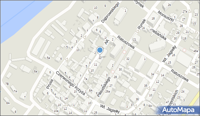 Skwierzyna, Armii Krajowej, 12, mapa Skwierzyna