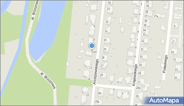 Słupsk, Arciszewskiego Krzysztofa, 12, mapa Słupska