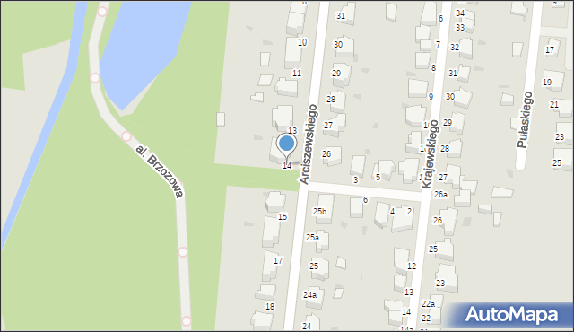 Słupsk, Arciszewskiego Krzysztofa, 14, mapa Słupska