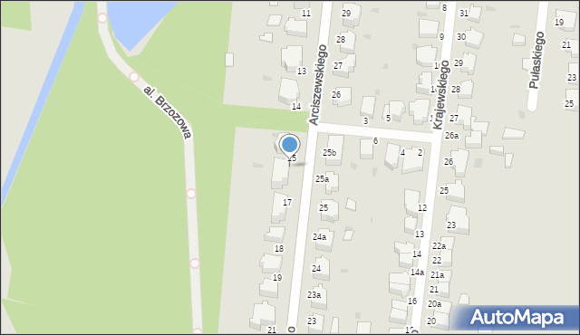 Słupsk, Arciszewskiego Krzysztofa, 16, mapa Słupska