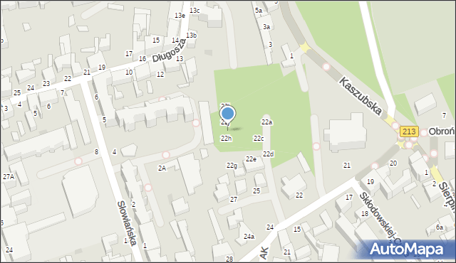 Słupsk, Armii Krajowej, 22i, mapa Słupska