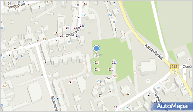 Słupsk, Armii Krajowej, 22l, mapa Słupska