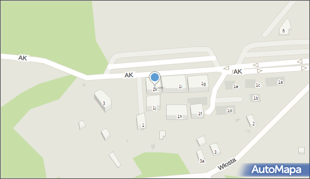 Sobótka, Armii Krajowej, 1k, mapa Sobótka