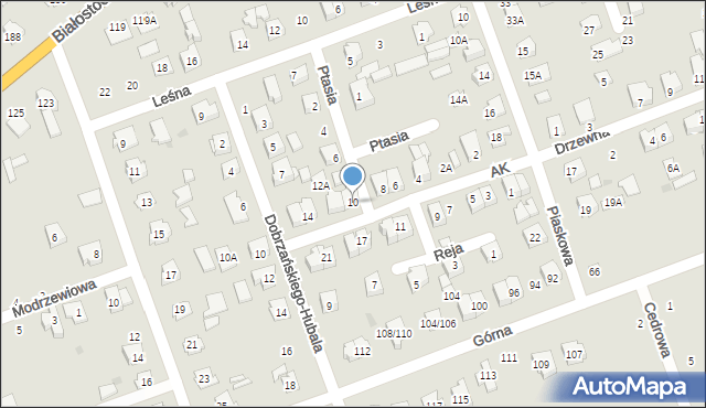 Sokółka, Armii Krajowej, 10, mapa Sokółka