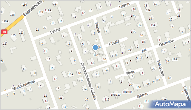 Sokółka, Armii Krajowej, 12A, mapa Sokółka