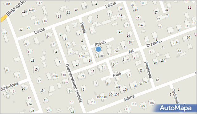 Sokółka, Armii Krajowej, 8, mapa Sokółka