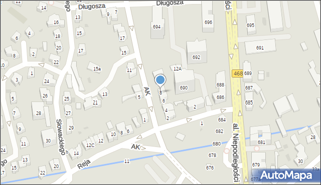 Sopot, Armii Krajowej, 8, mapa Sopotu