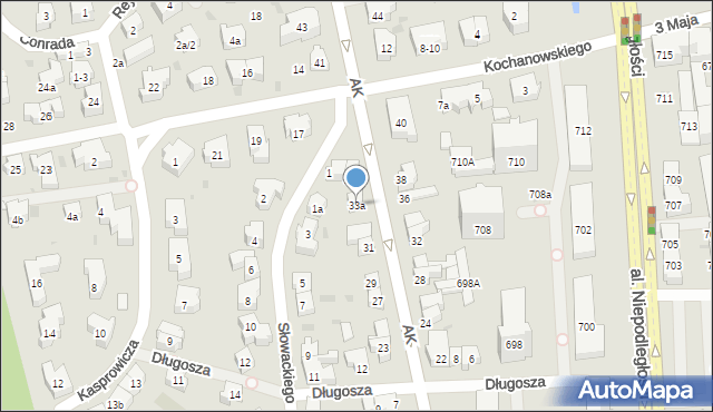 Sopot, Armii Krajowej, 33a, mapa Sopotu
