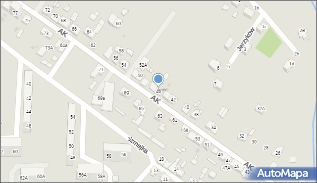 Sosnowiec, Armii Krajowej, 46, mapa Sosnowca