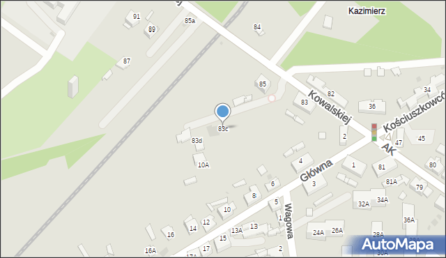 Sosnowiec, Armii Krajowej, 83c, mapa Sosnowca