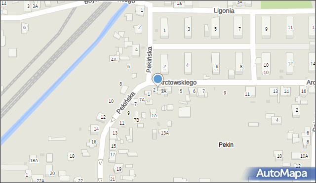 Sosnowiec, Arctowskiego Henryka, 3, mapa Sosnowca