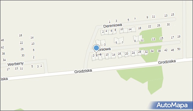 Stara Wieś, Aroniowa, 4, mapa Stara Wieś