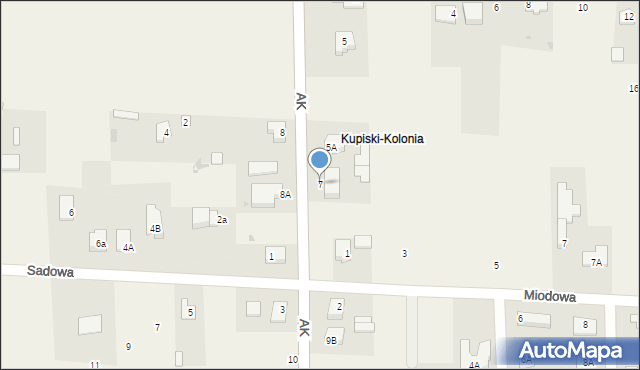 Stare Kupiski, Armii Krajowej, 7, mapa Stare Kupiski