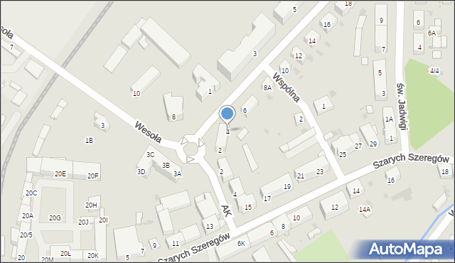 Strzegom, Armii Krajowej, 4, mapa Strzegom