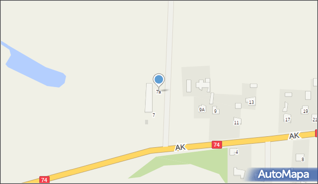 Strzyżów, Armii Krajowej, 7a, mapa Strzyżów