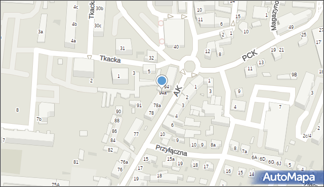 Sulechów, Armii Krajowej, 94a, mapa Sulechów