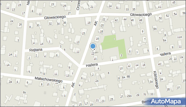 Sulejówek, Armii Krajowej, 12, mapa Sulejówek